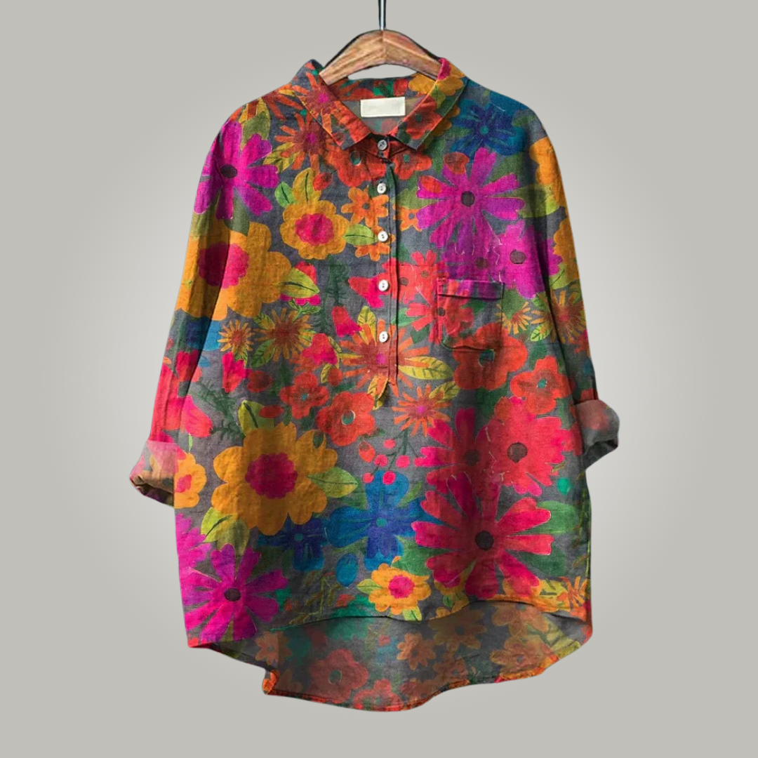 Violet™ | Blusa in stile artistico con materiale premium per ogni occasione