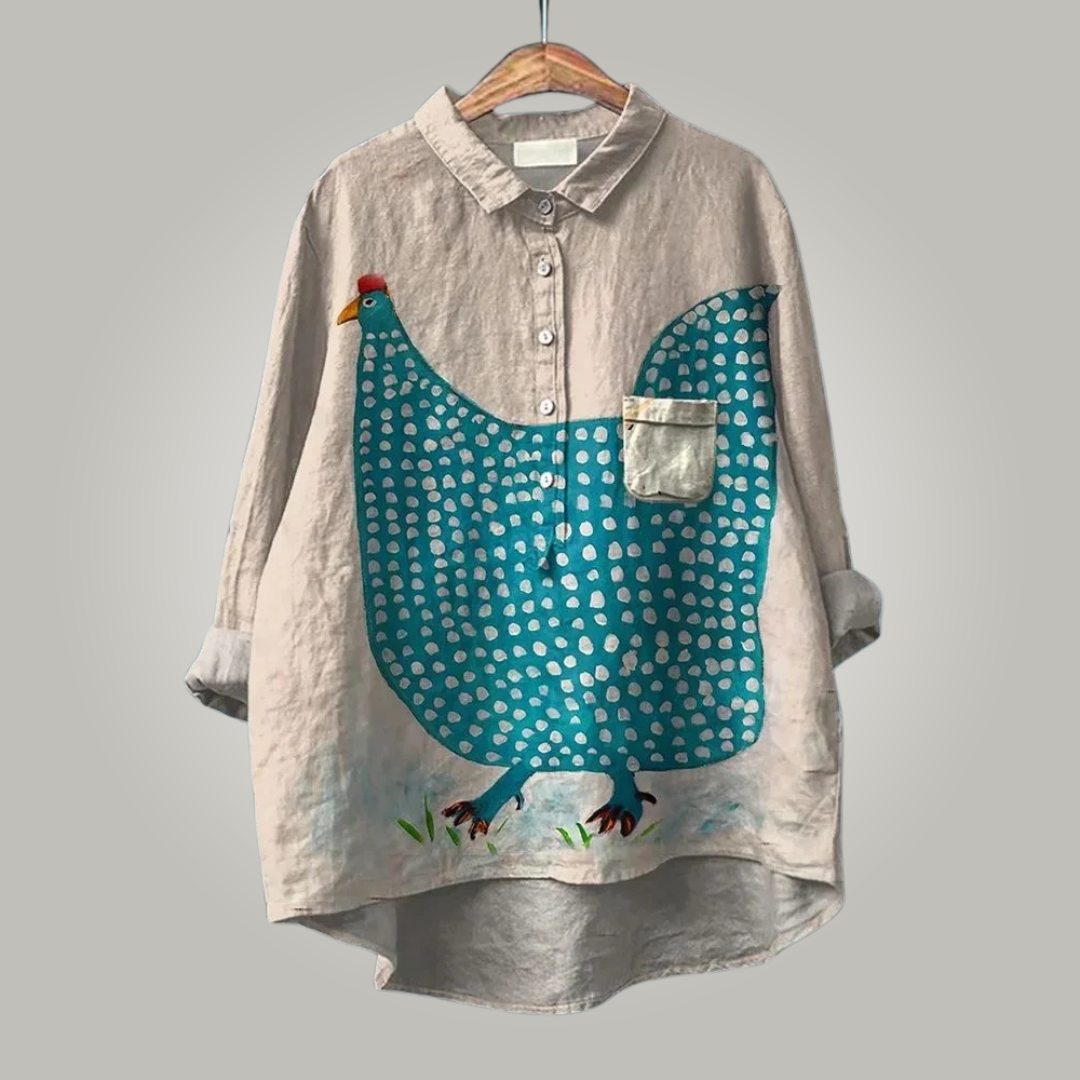 Naris™ | Blusa d'autore in cotone per look creativi