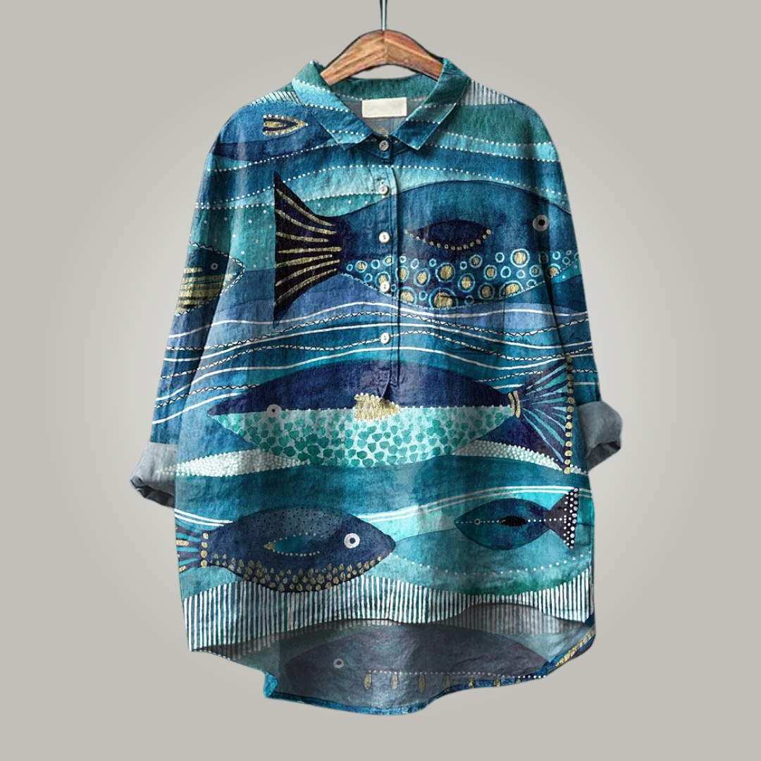 Cali™ | Blusa artistica in cotone premium per outfit originali