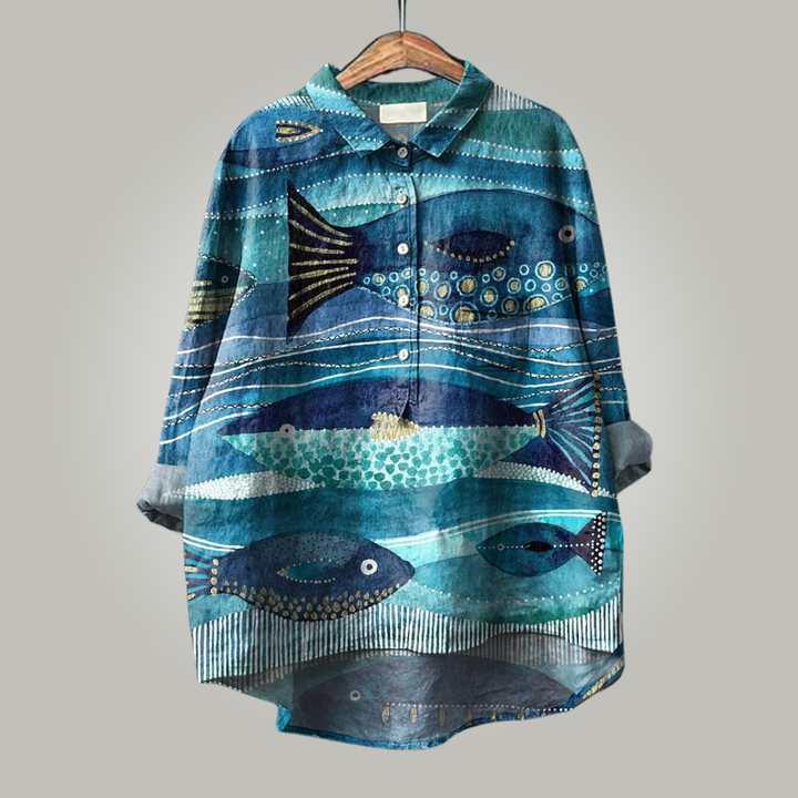 Cali™ | Blusa artistica in cotone premium per outfit originali