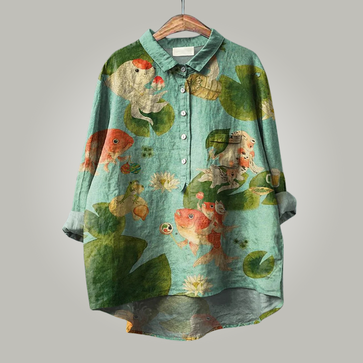 Cali™ | Blusa artistica in cotone premium per outfit originali