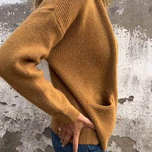 Linda™ | Maglione elegante premium con zip