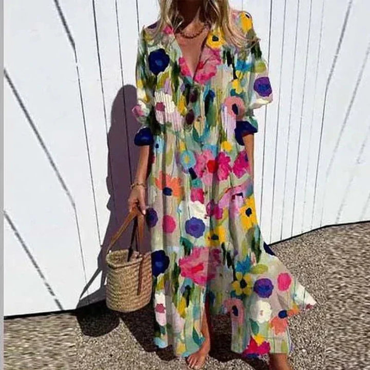 Lina™ | Vestito boho in tessuto premium leggero e romantico