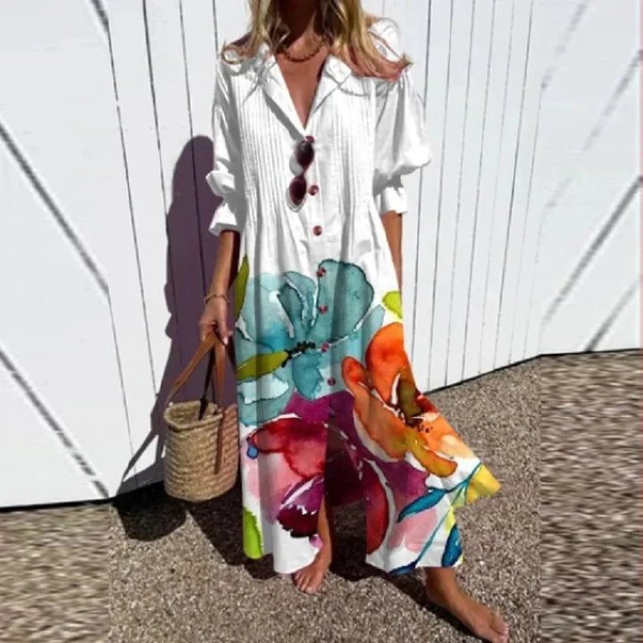 Lina™ | Vestito boho in tessuto premium leggero e romantico